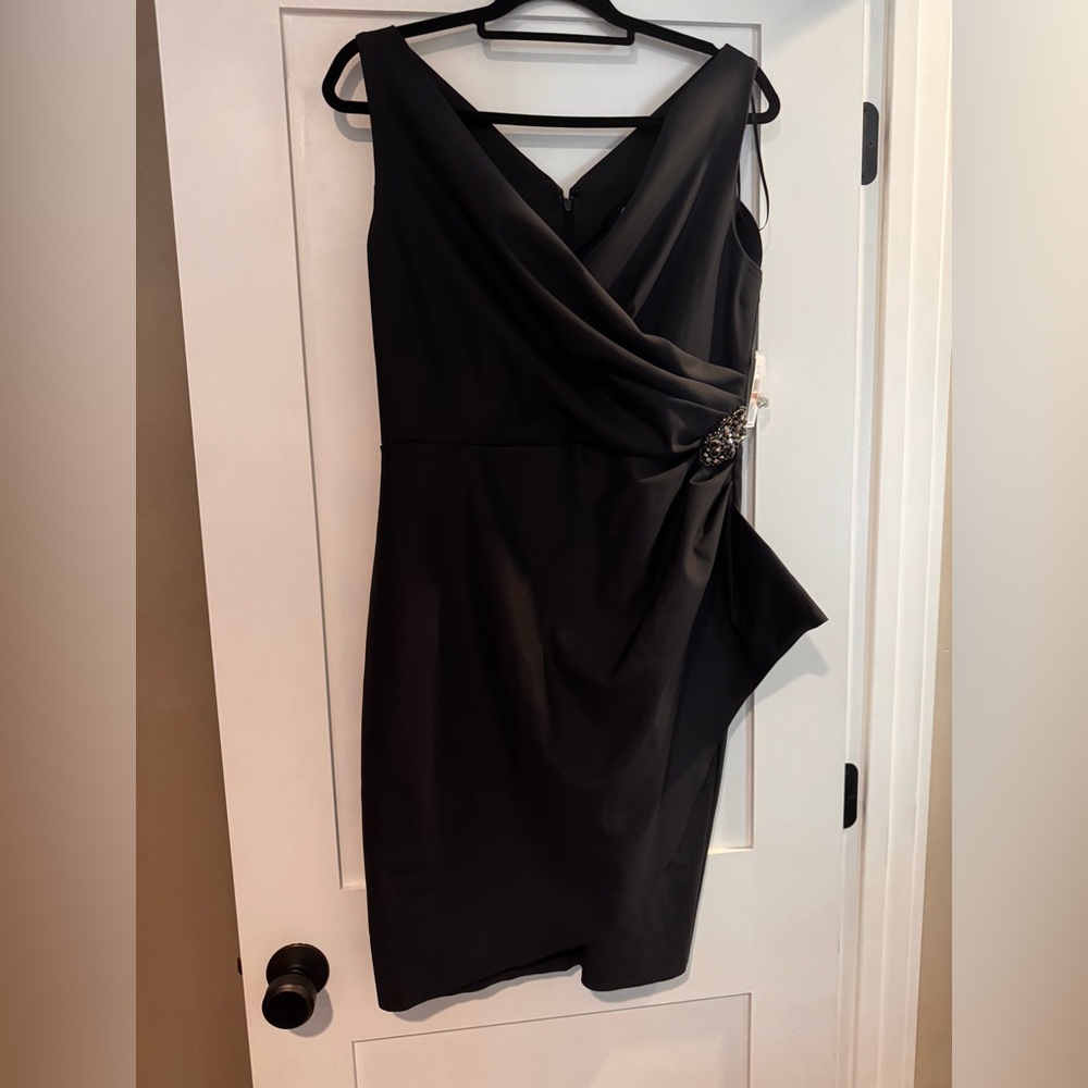 NWT Alex Evenings Contour Collection Side Ruched Cocktail Dress Size 12 - Picture 2 of 3